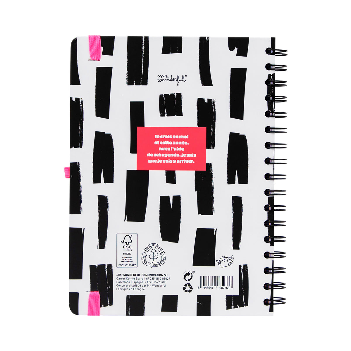 Agenda hebdomadaire compact Mr. Wonderful
