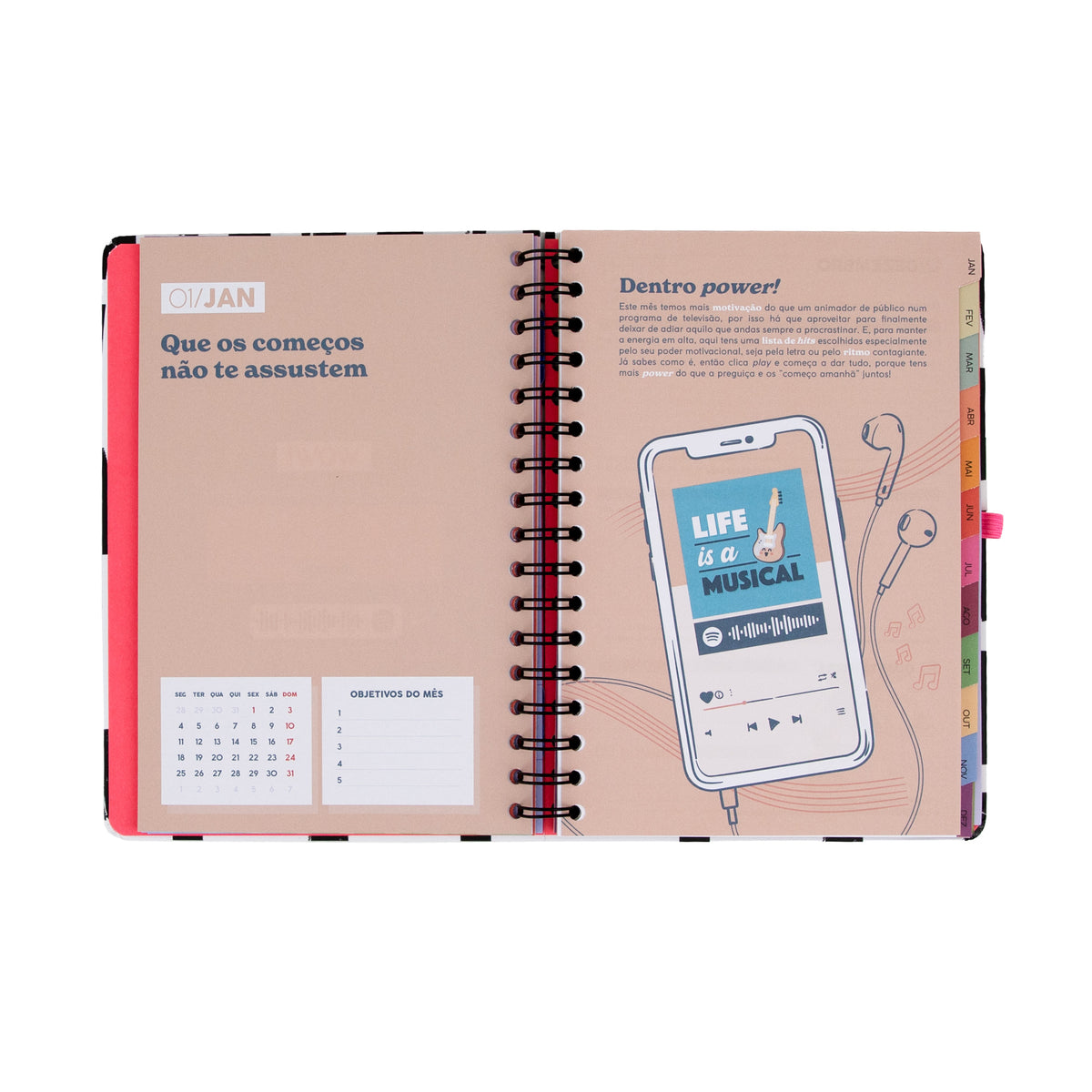 Agenda settimanale 2027 con divisori Mr. Wonderful