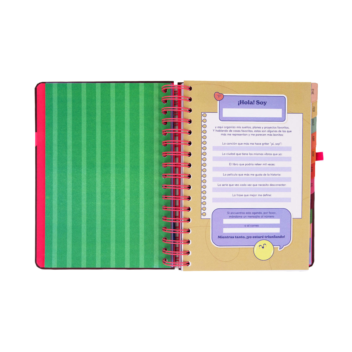 Agenda pequeña semanal Mr. Wonderful 2027