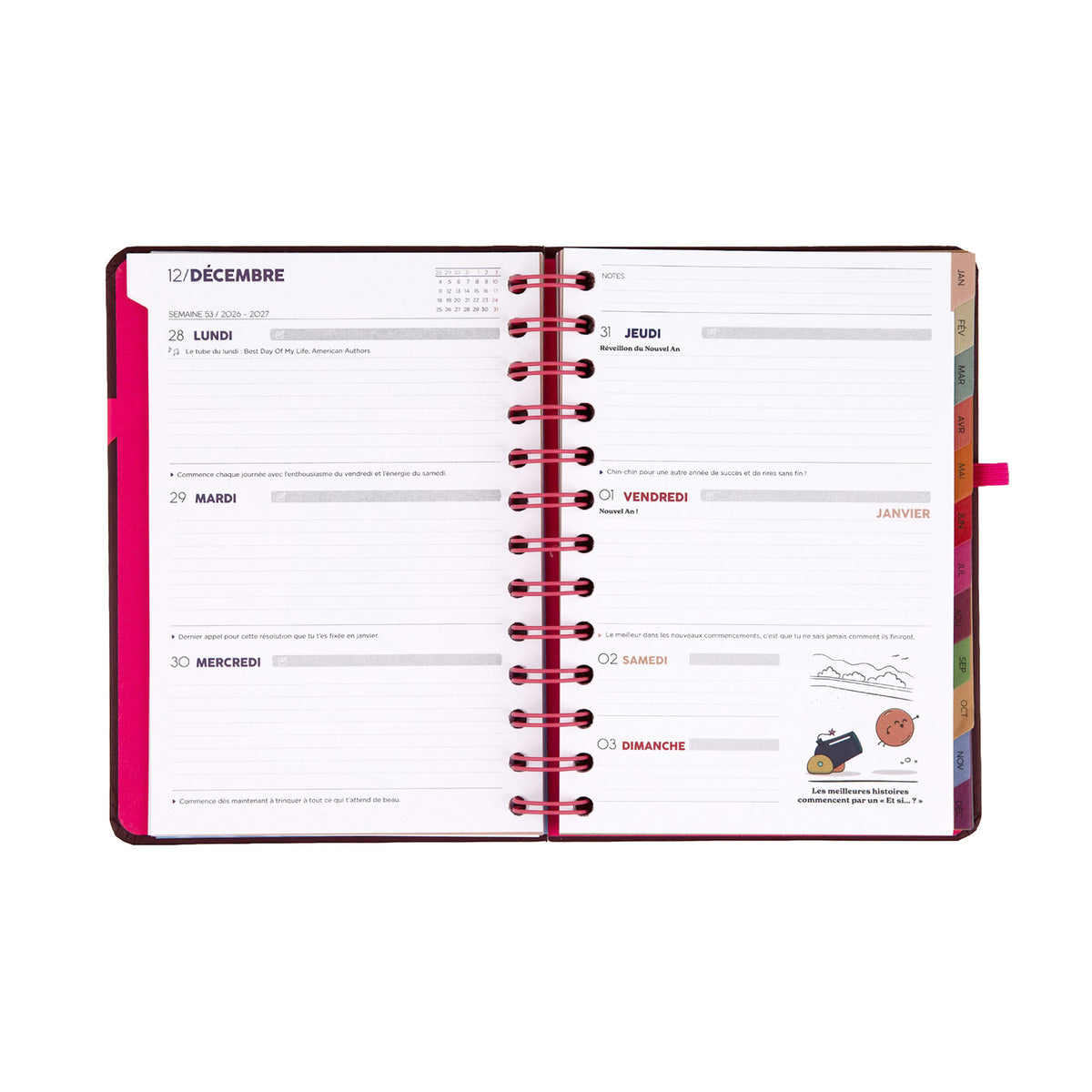 Agenda 2027 avec phrases amusantes Mr. Wonderful