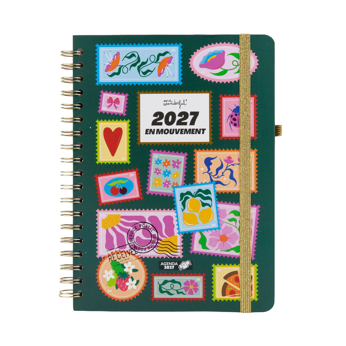 Agenda hebdomadaire XL 2027 Mr. Wonderful En Mouvement