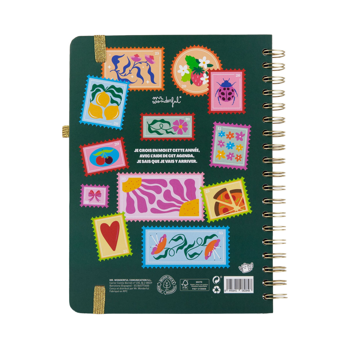 Agenda hebdomadaire 2027 Mr. Wonderful