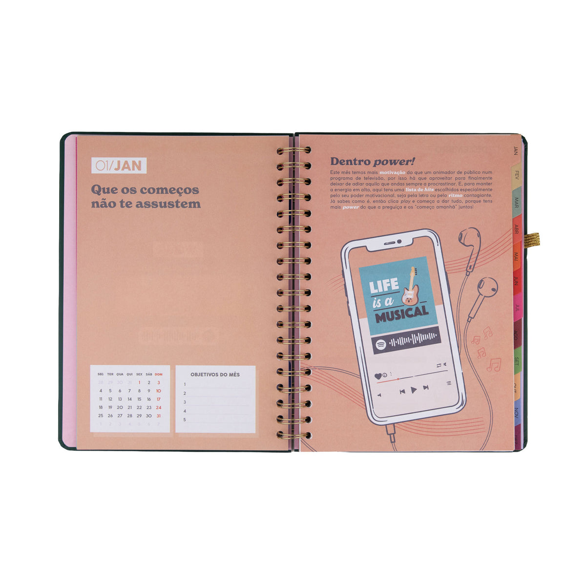 Agenda semanal grande Mr. Wonderful 2027 
