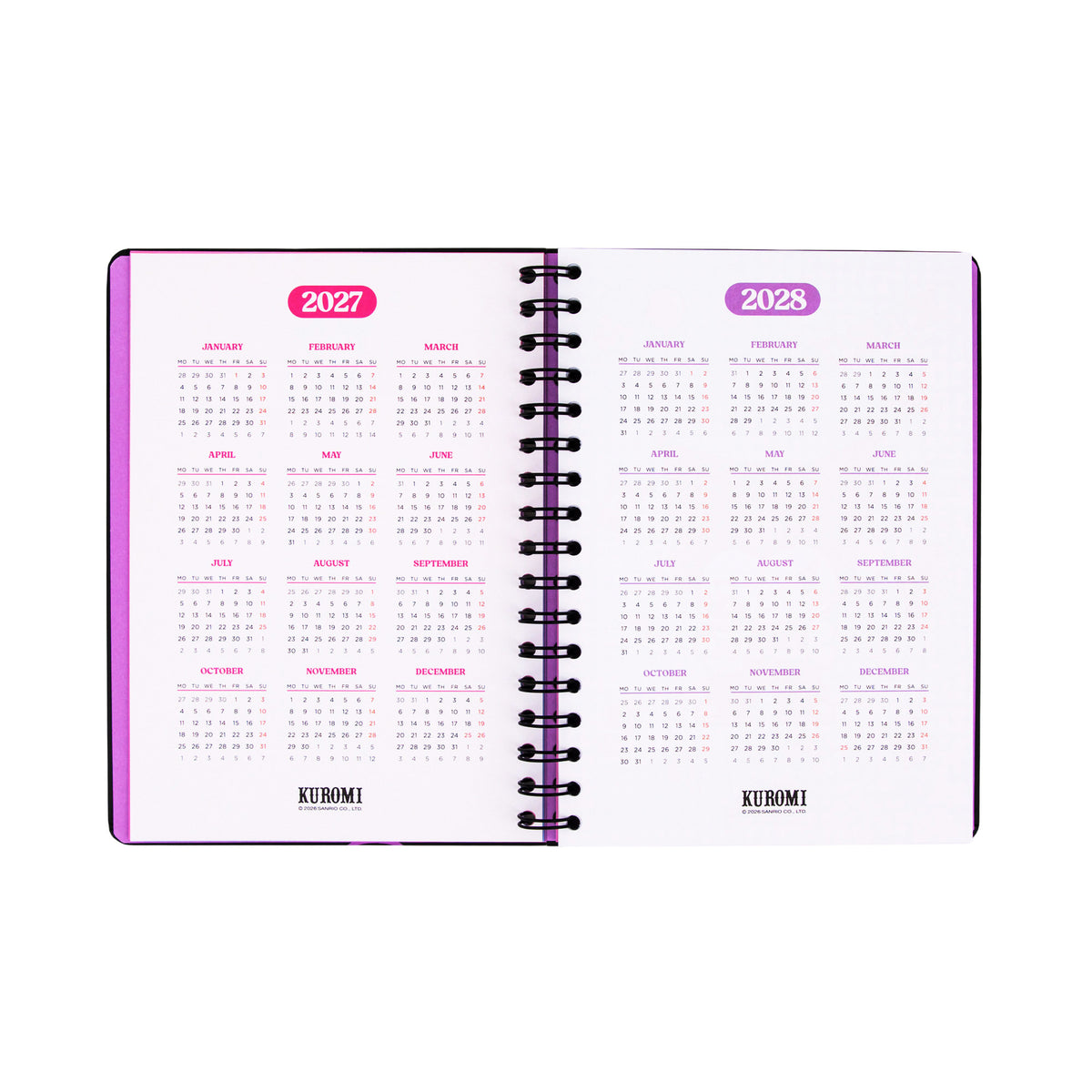 Agenda exclusiva Kuromi 2027 | Mr. Wonderful 