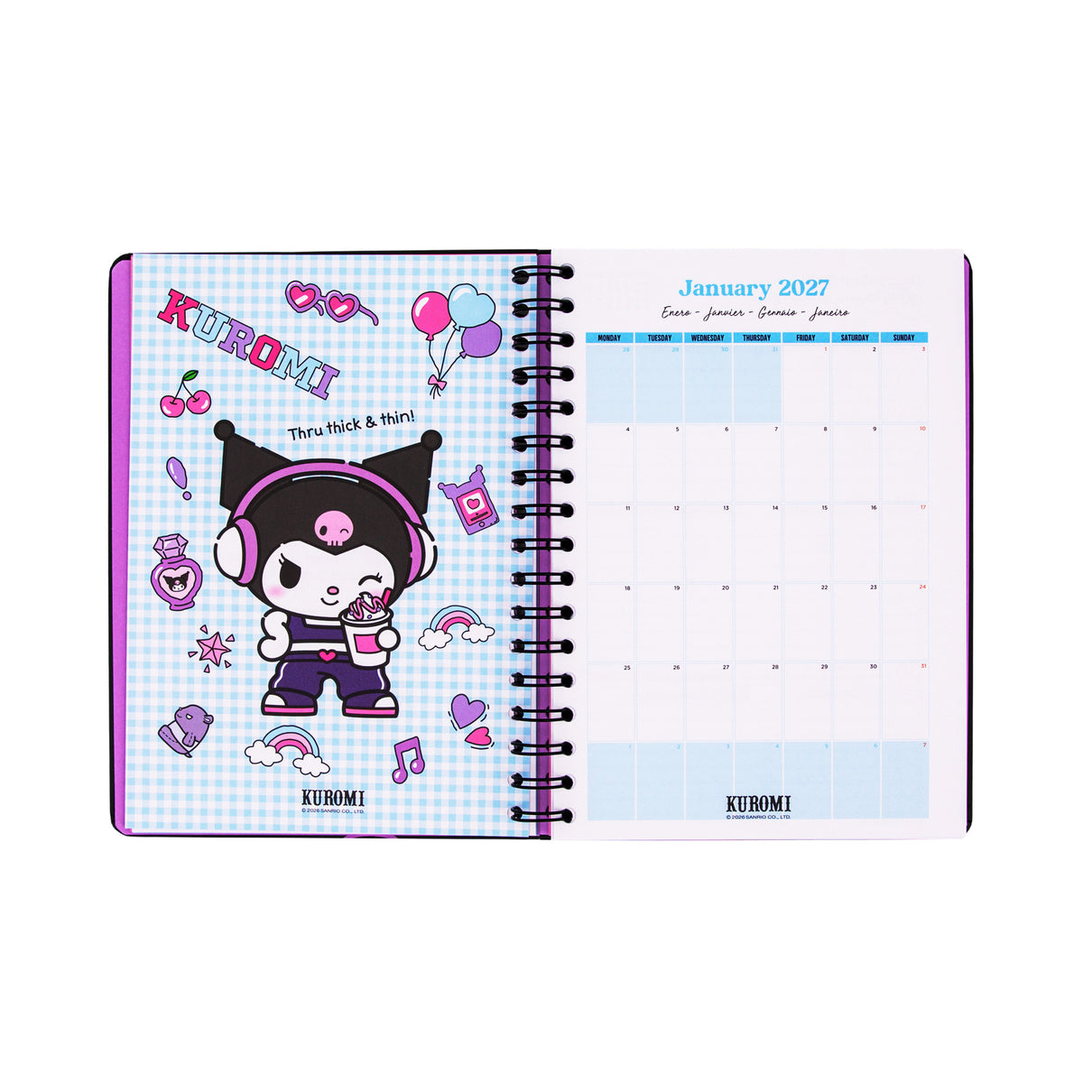 Agenda exclusiva Kuromi 2027 | Mr. Wonderful 