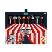 Set 8 Boli borrable BO-BO tinta azul grosor 0,7mm regalo original de Mr. Wonderful 
