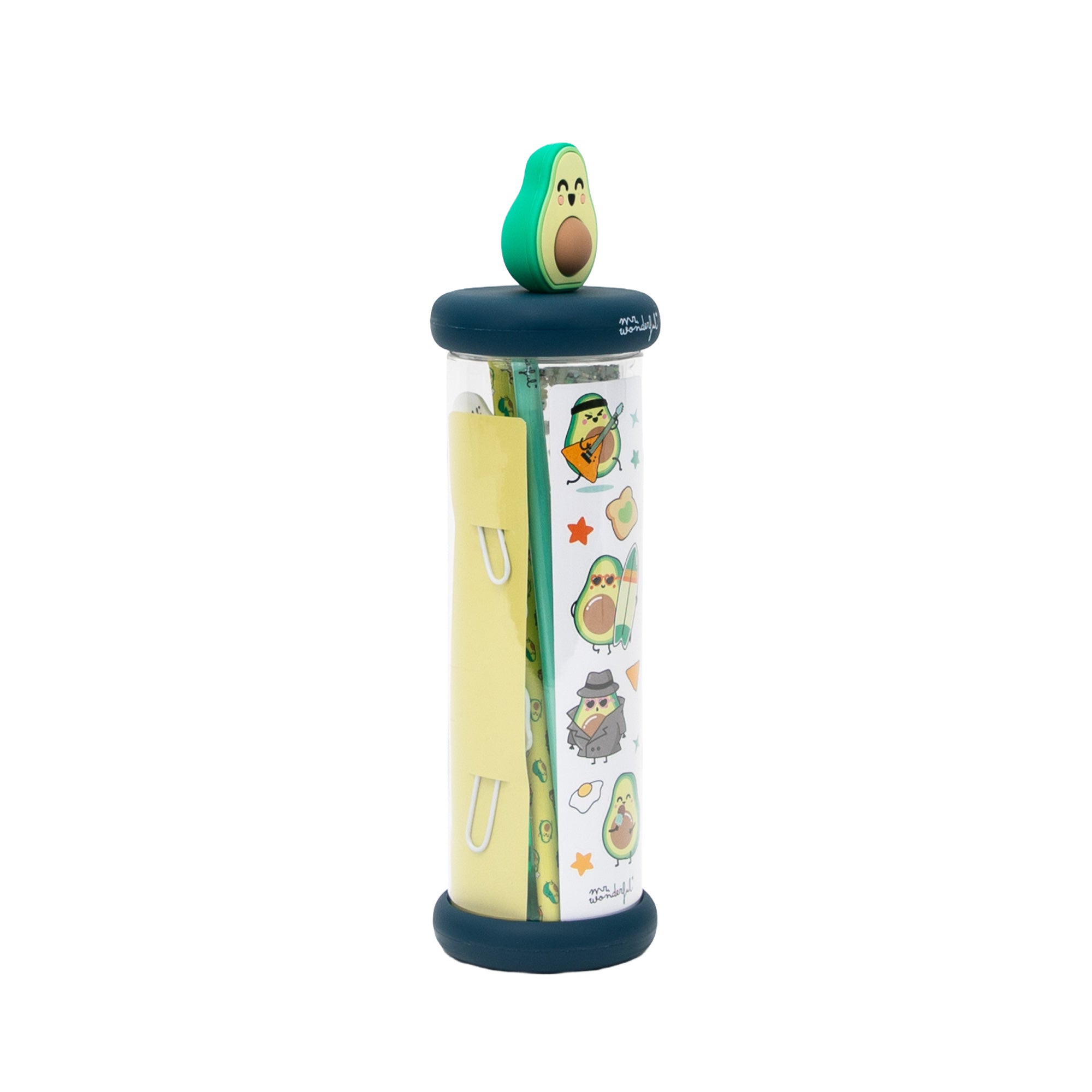 Writing Set with Charm - Avocado