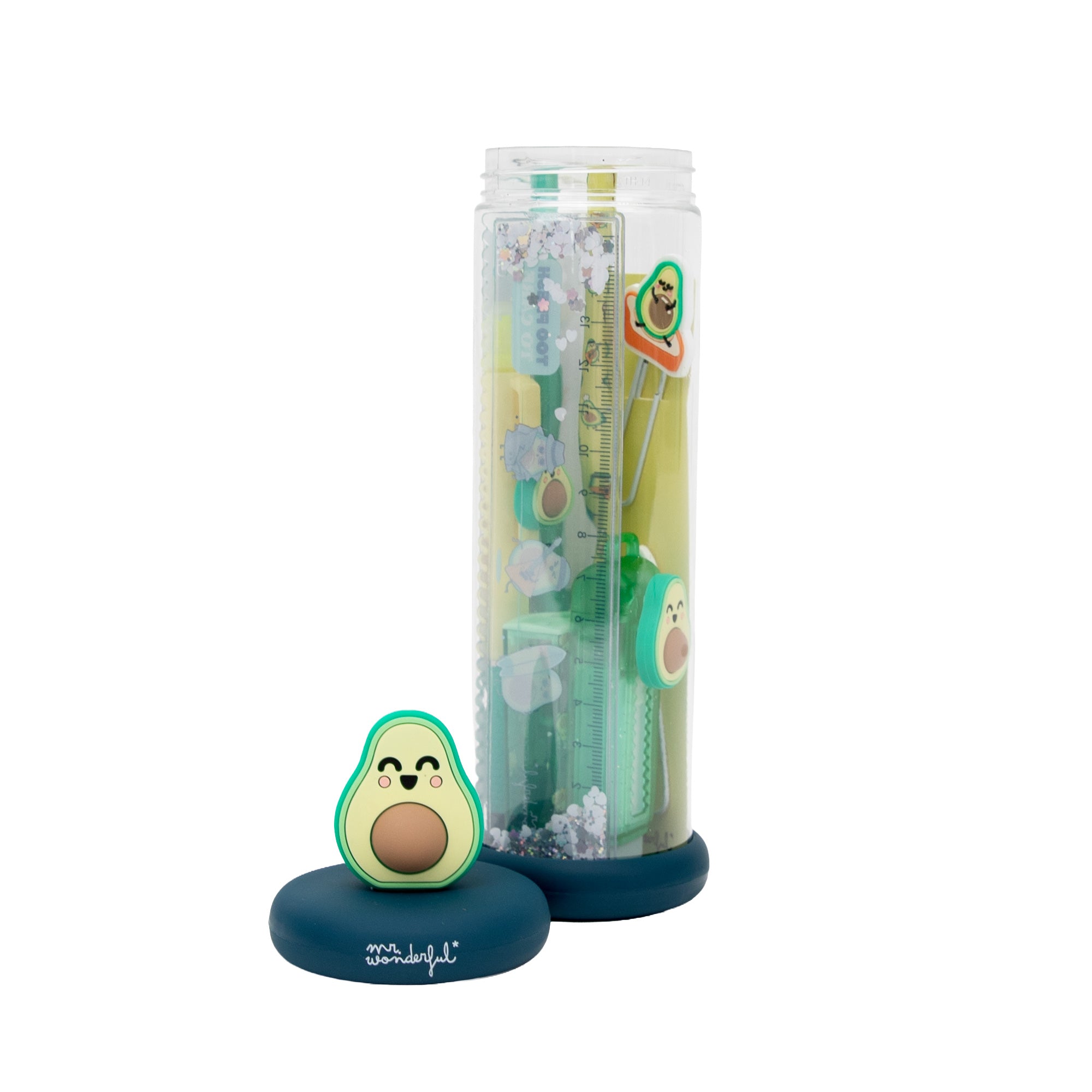 Writing Set with Charm - Avocado