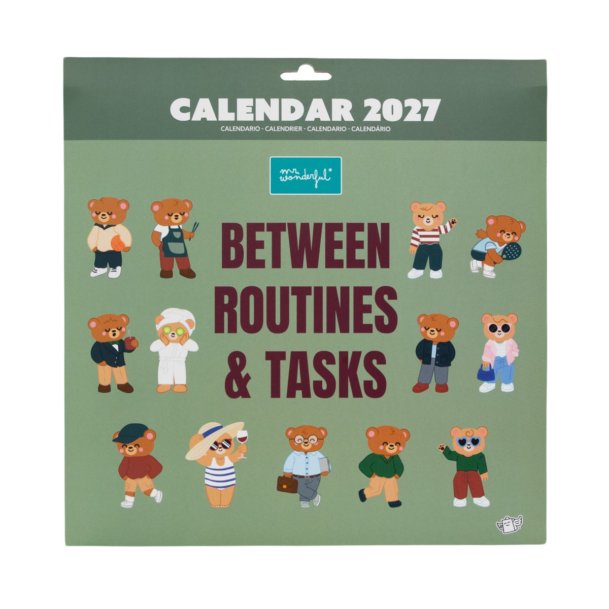 Calendario Between Routines & Tasks Mr. Wonderful
