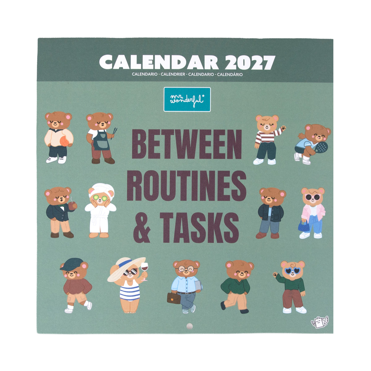 Calendario póster de pared 2027 Mr. Wonderful