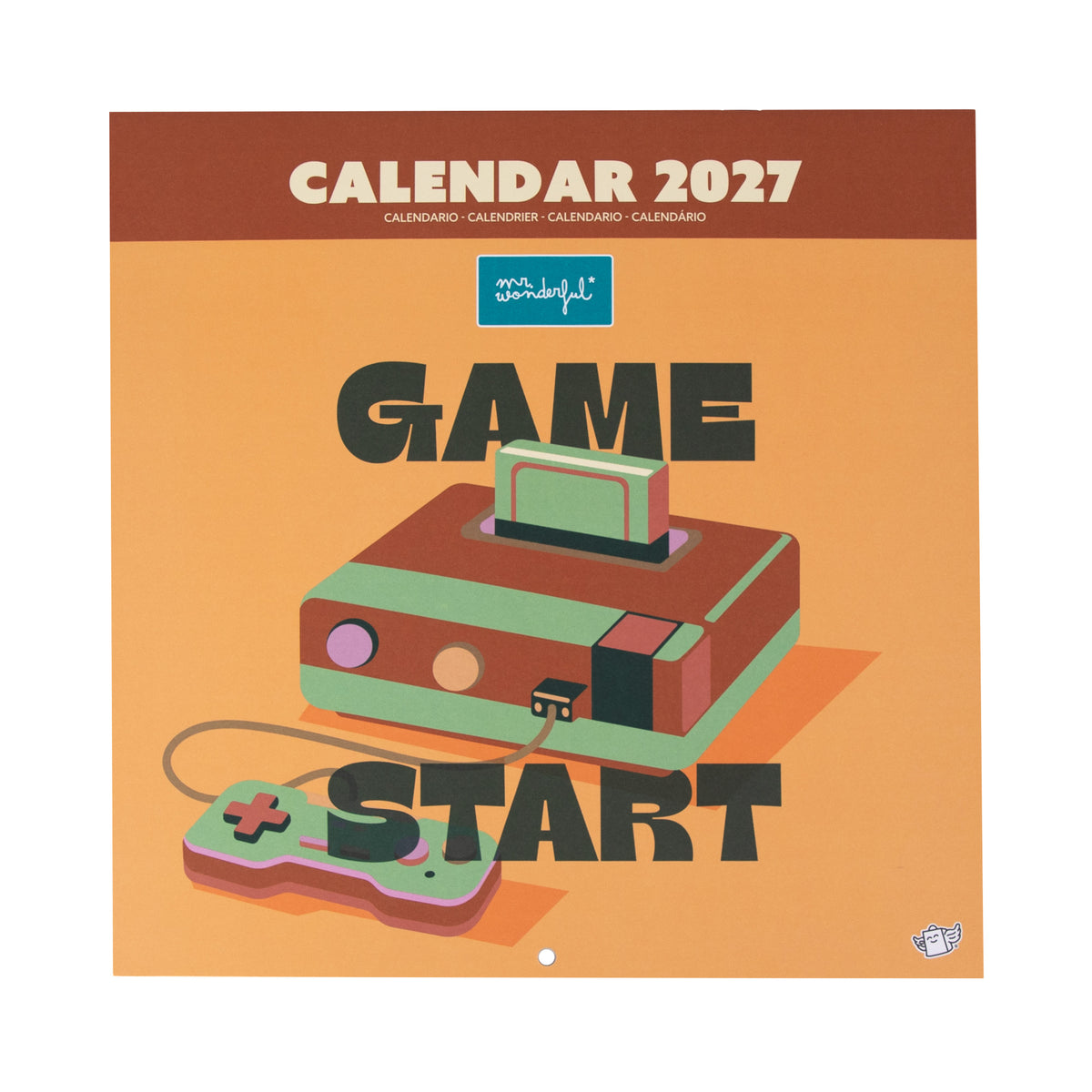 Calendario 2027 decorativo para pared Mr. Wonderful