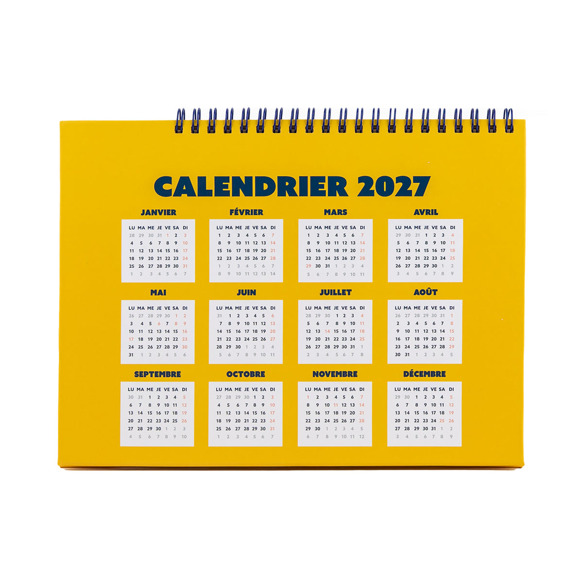 Calendrier de bureau 2027 Mr. Wonderful