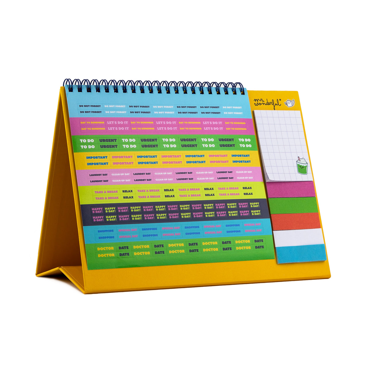 Calendrier de bureau 2027 certifié FSC | Mr. Wonderful 