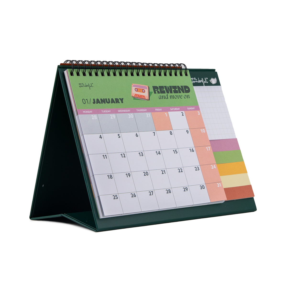 Decorative desk calendar 2027 | Mr. Wonderful 
