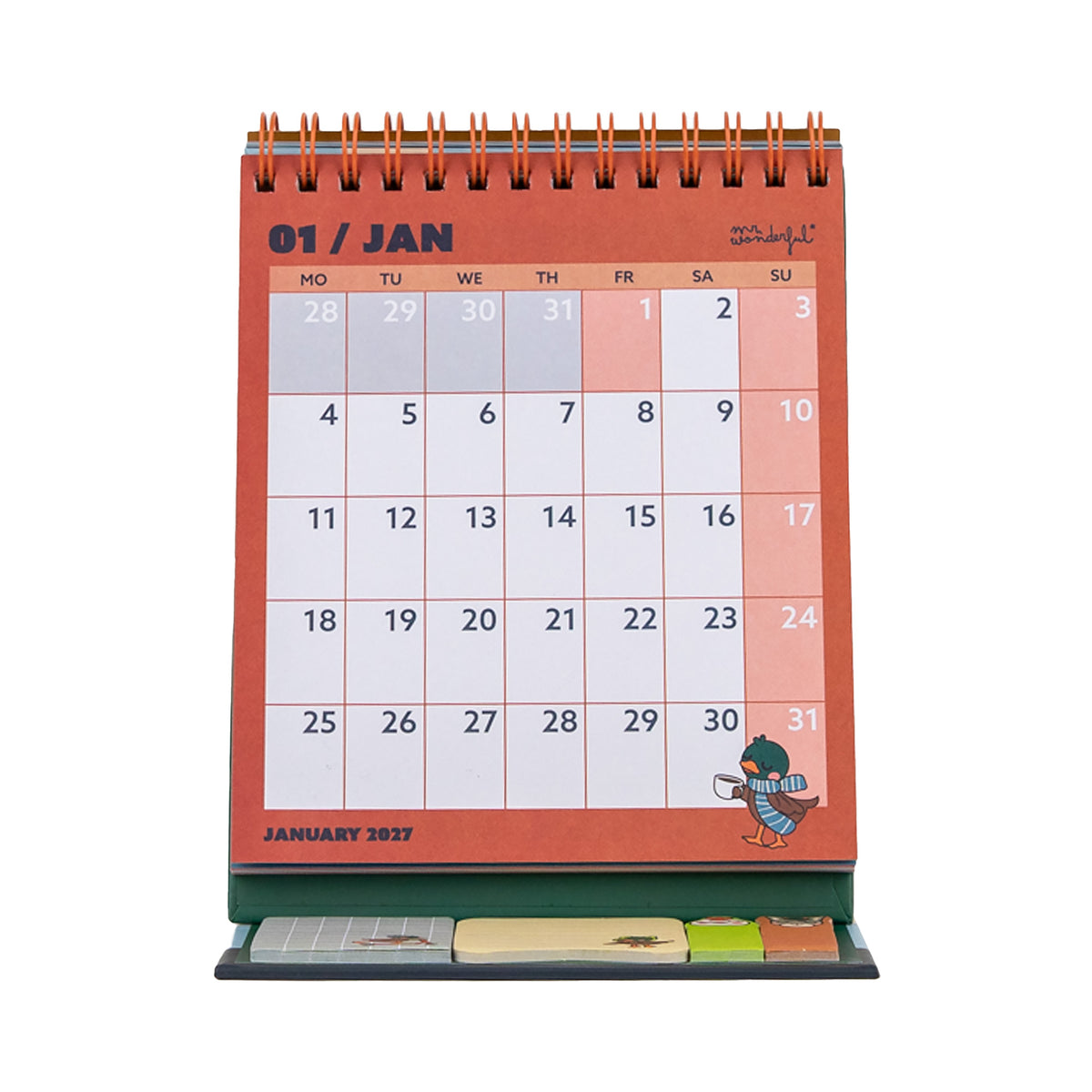 Calendario de sobremesa Mr. Wonderful Quack & Roll 
