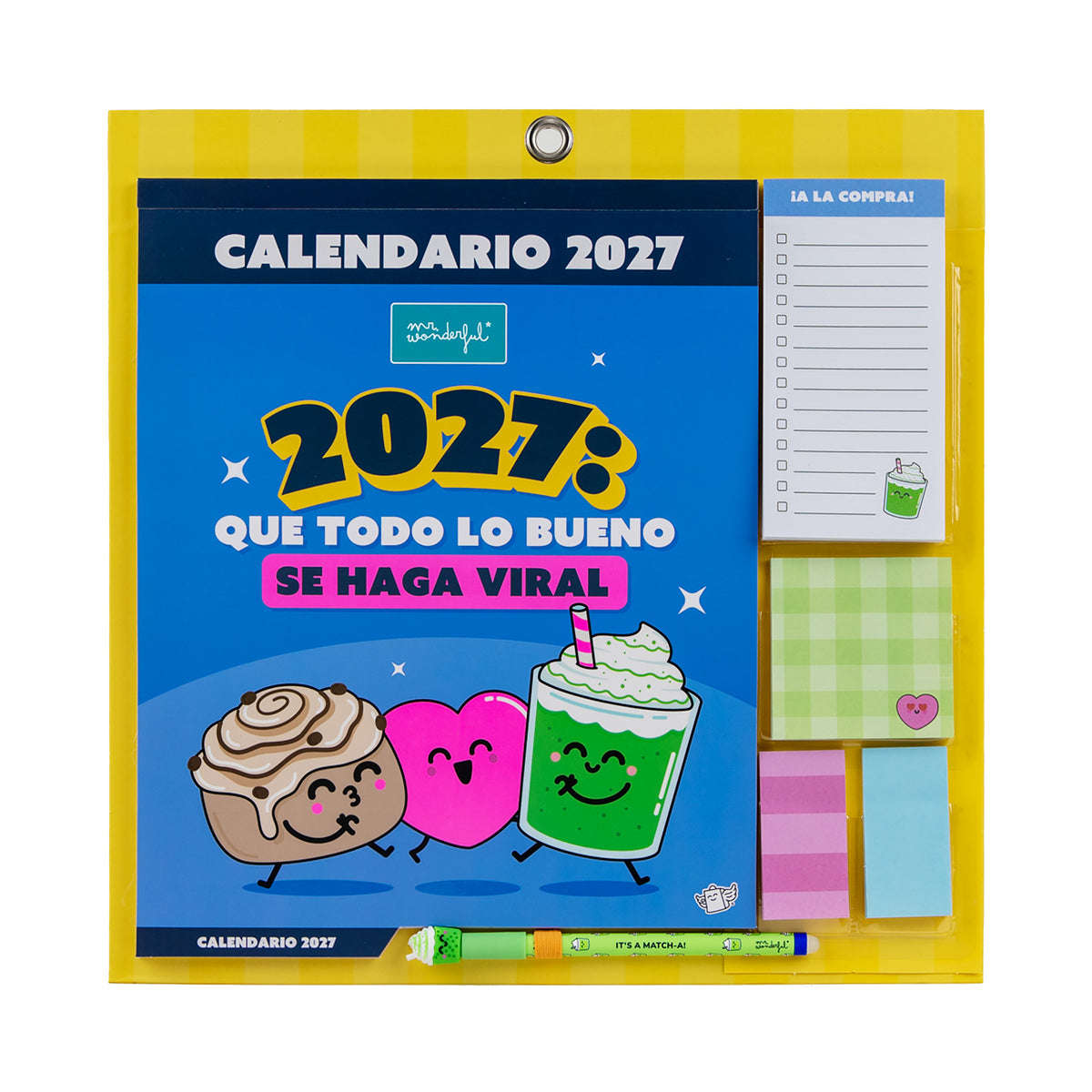 Calendario magnético de pared 2027 Mr. Wonderful