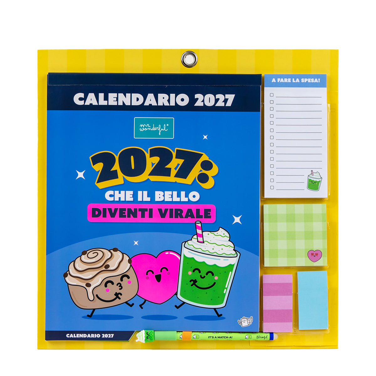 Calendario magnetico da parete 2027 Che il bello diventi virale | Mr. Wonderful 