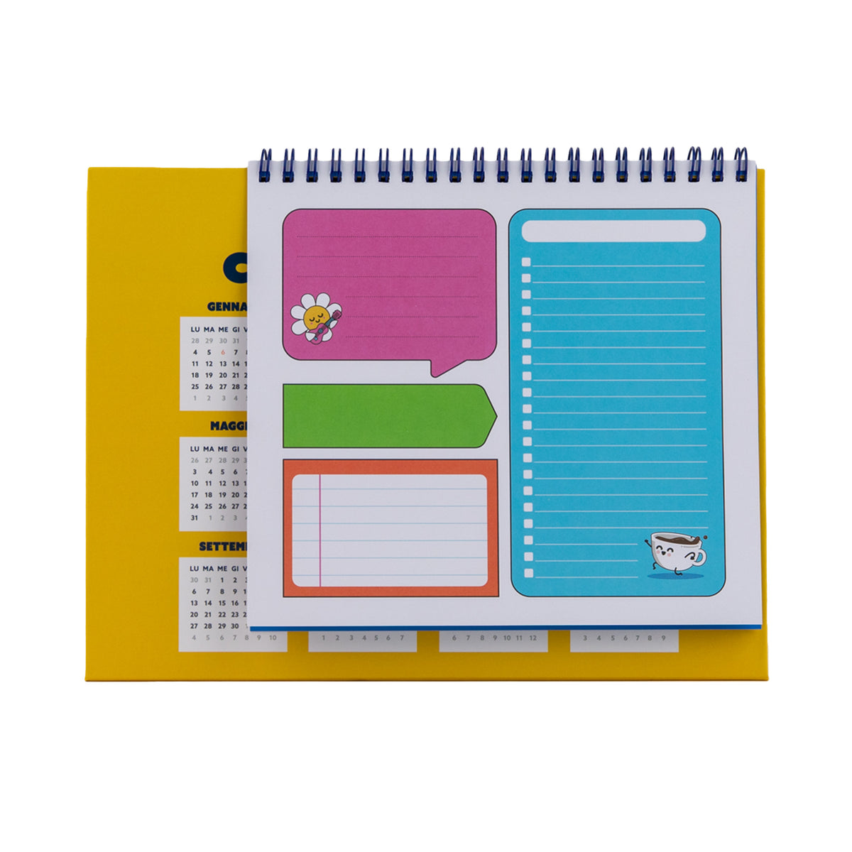 Calendario da tavolo 2027 con illustrazioni divertenti | Mr. Wonderful 