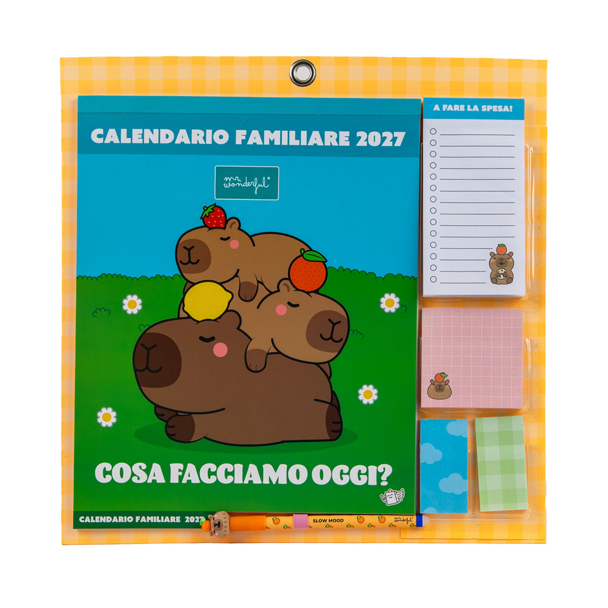 Calendario familiare magnetico 2027 Mr. Wonderful