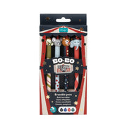 Set de 4 Bolis borrables BO-BO tinta azul negra verde y roja regalo original de Mr. Wonderful