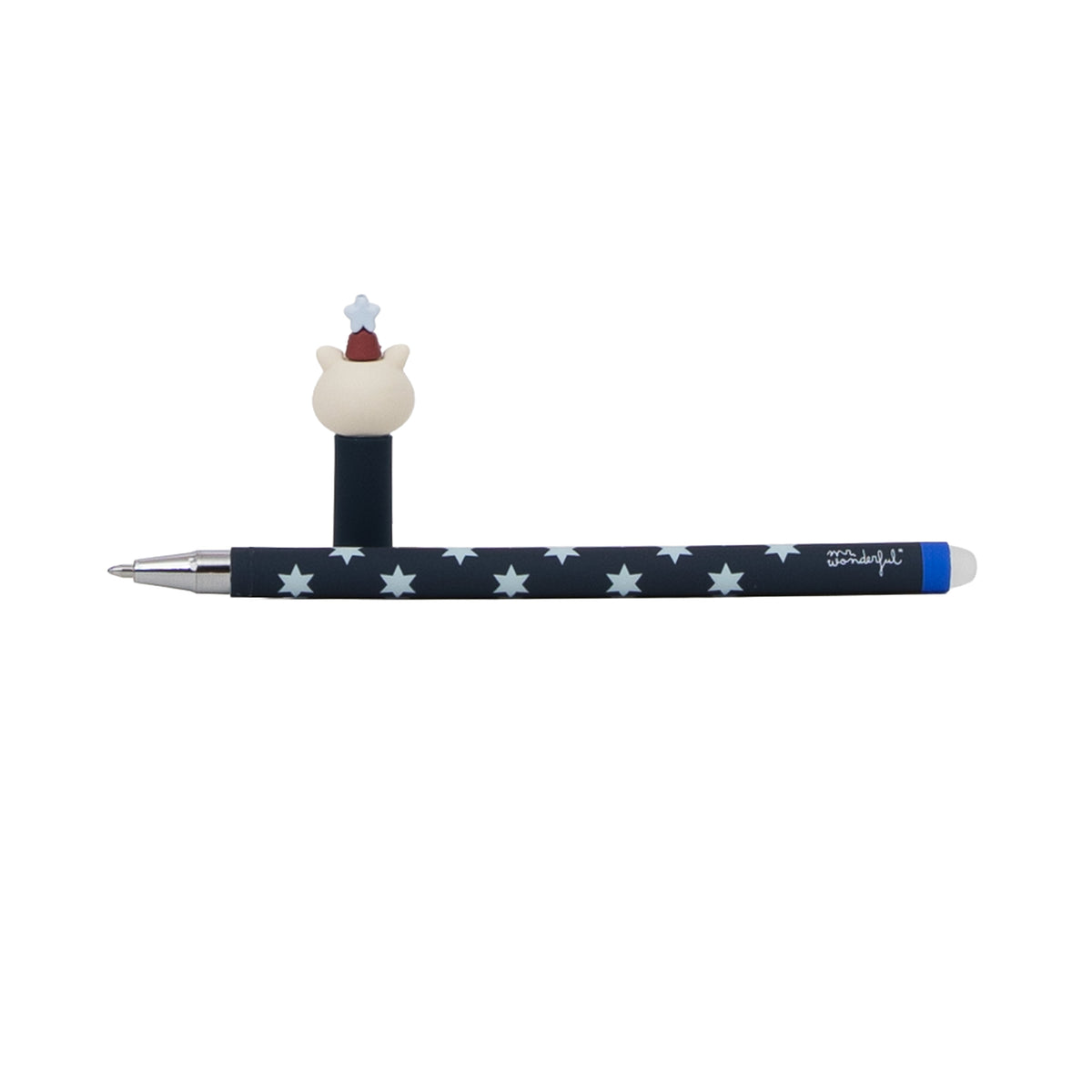 Boli borrable BO-BO tinta azul grosor 0,7mm regalo original de Mr. Wonderful 