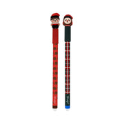 Set de 2 bolígrafos borrables Bo-Bo Tió de Nadal y Caganer Mr. Wonderful