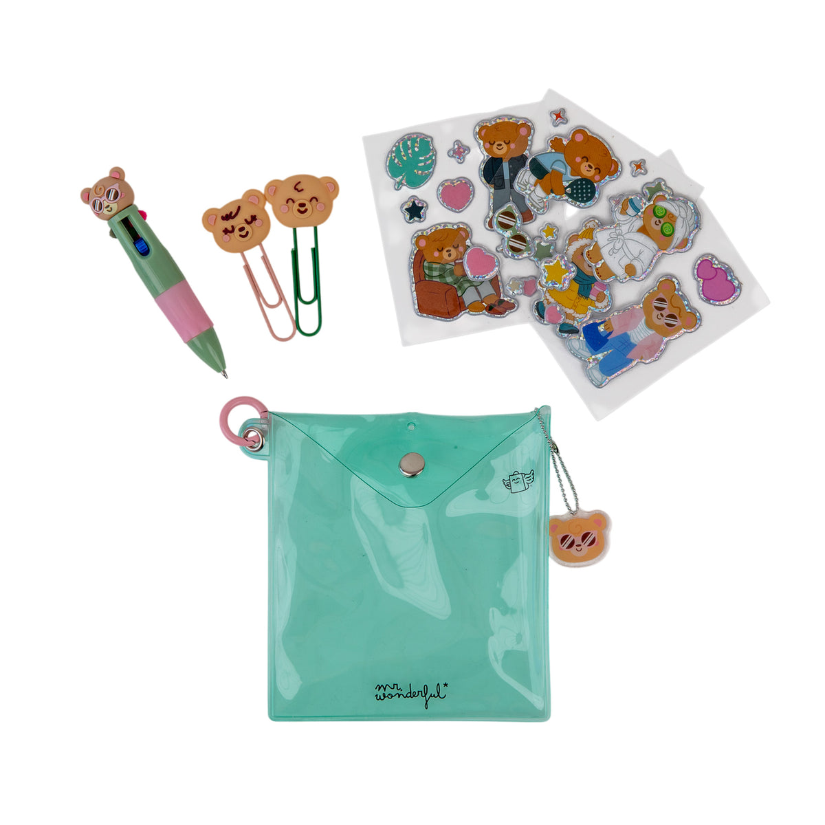 Kit Ositos con pegatinas y clips| Mr. Wonderful