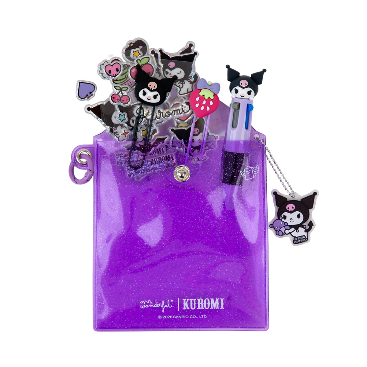 Accesorios para agenda Kuromi x Mr. Wonderful