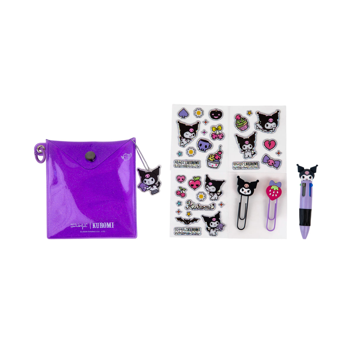 Kit para personalizar agenda Kuromi Mr. Wonderful 