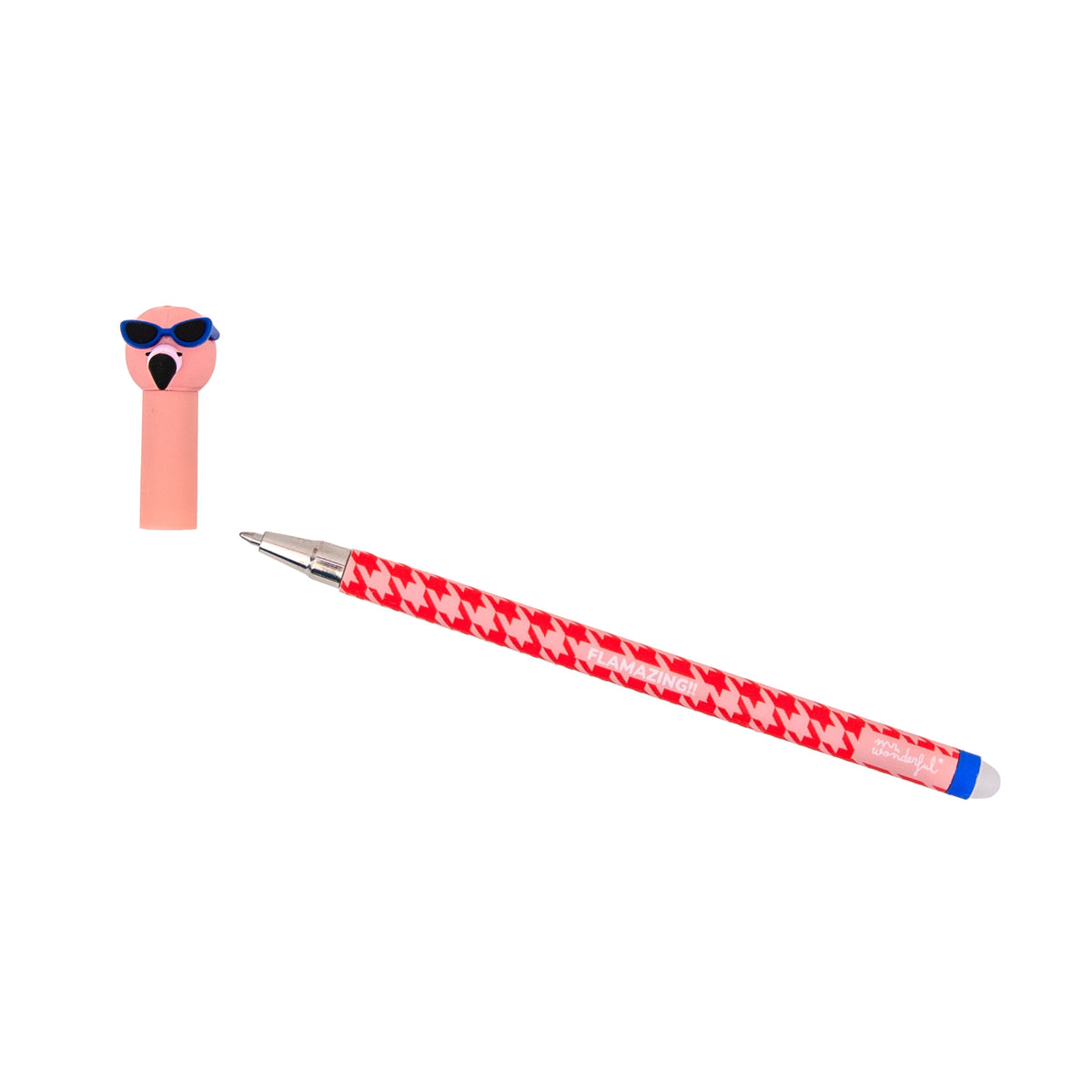 Stylo effaçable Bo-Bo Flavio le flamant rose - Flamazing!