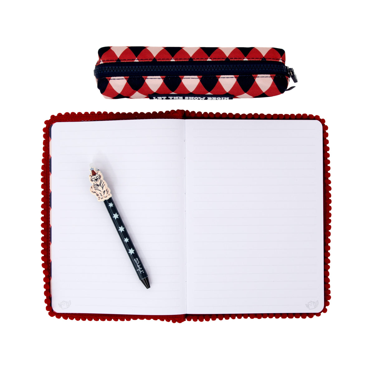 Conjunto de boli cuaderno y estuche Mr.wonderful regalo original inspirado en el circo