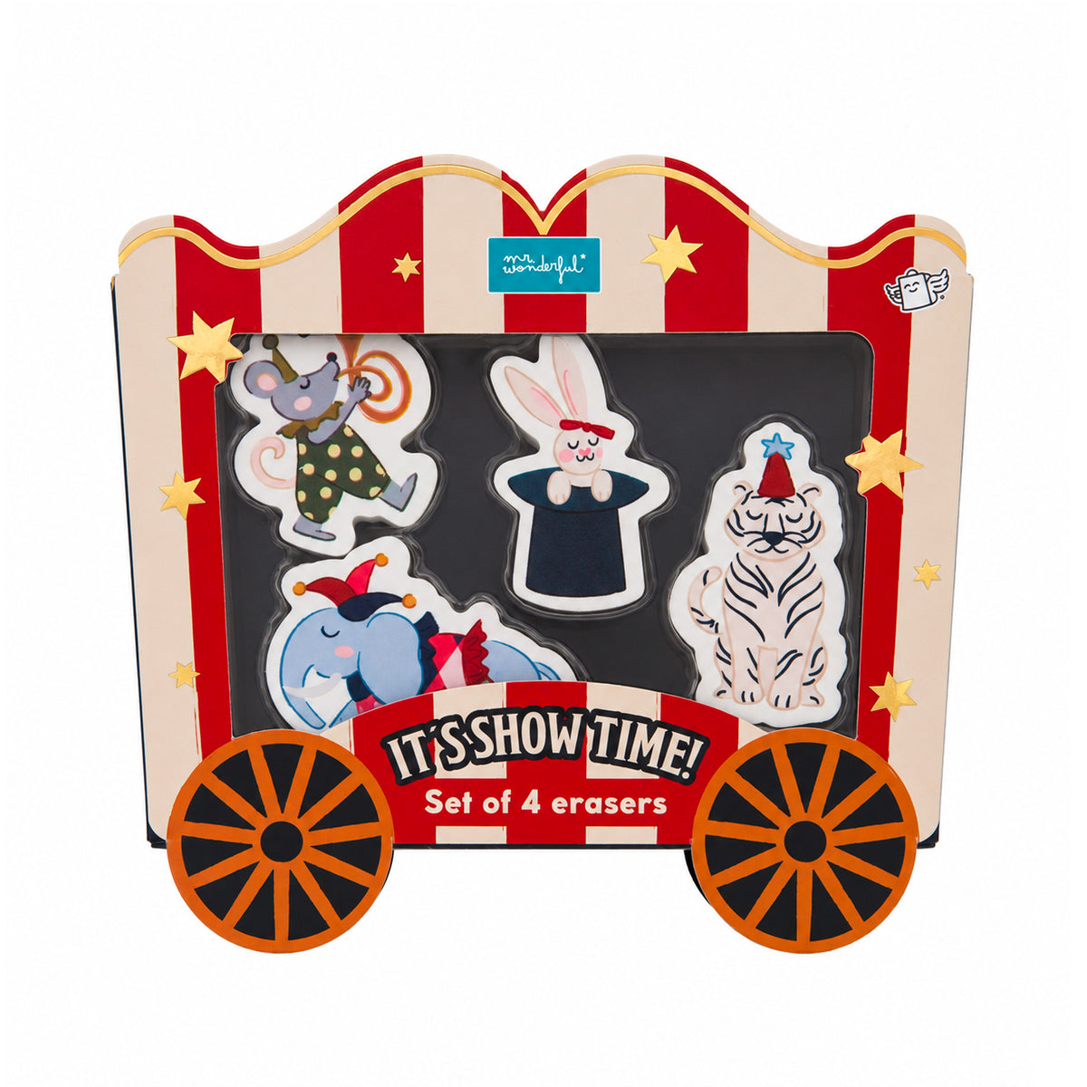 Set de gomas de borrar Wonder Circus Mr. Wonderful