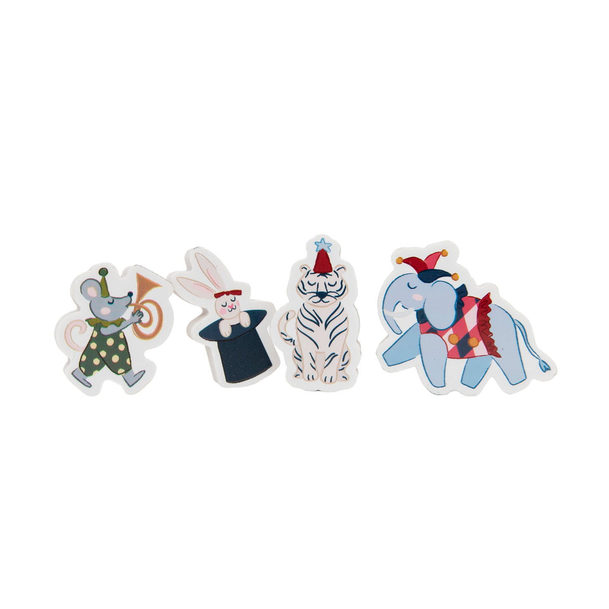Gomas de borrar con formas de circo Mr. Wonderful