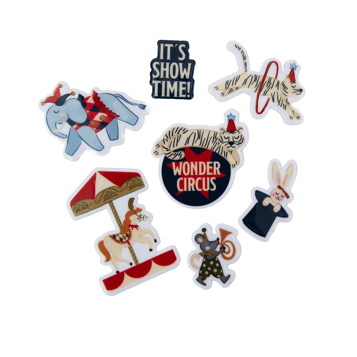 Pegatinas de circo para decorar Mr. Wonderful