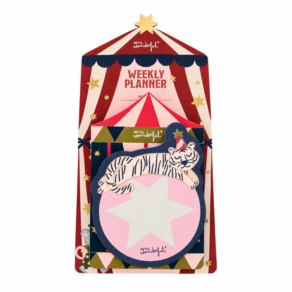 Set de 3 blocs de notas Circus Mr. Wonderful