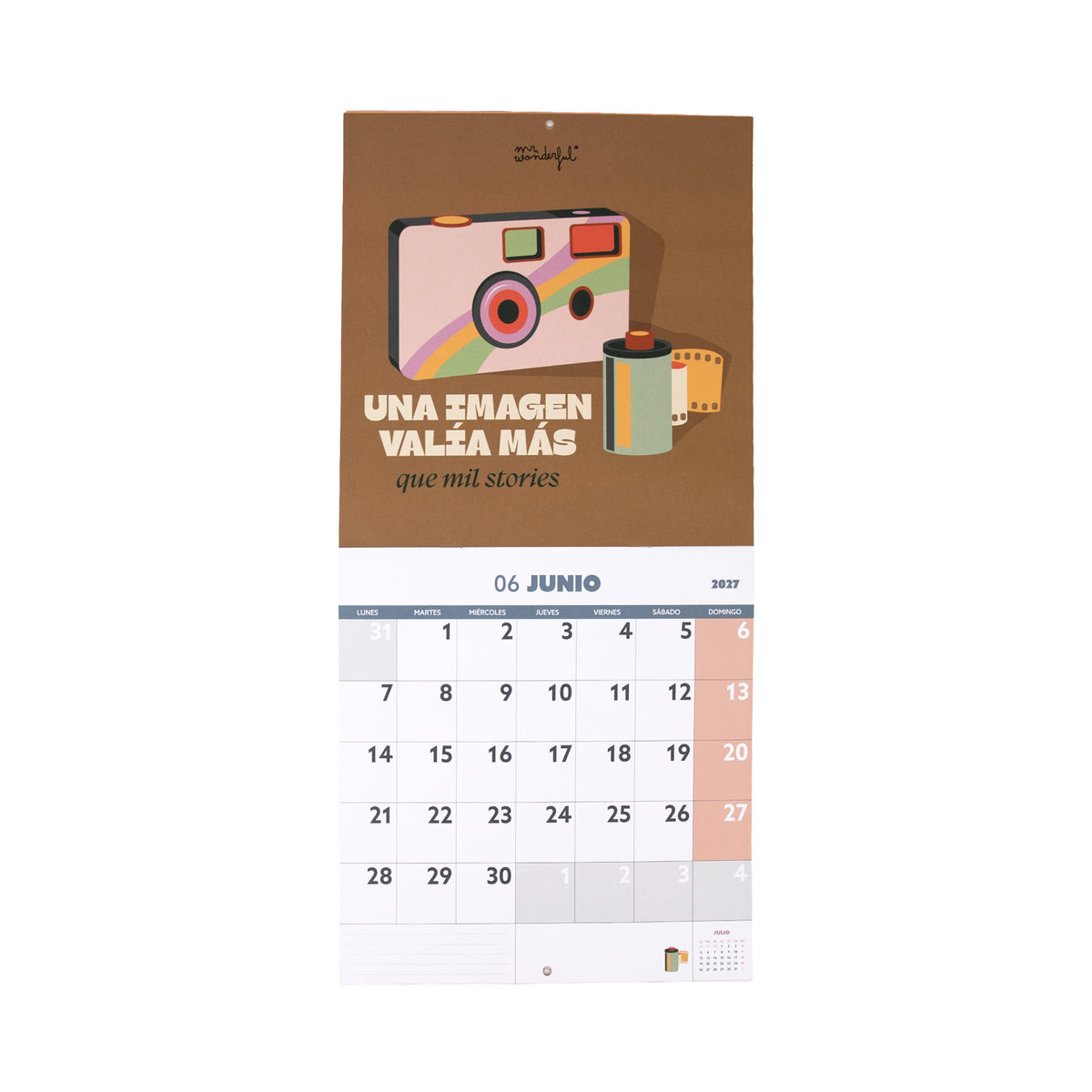 Calendario de pared ¡Que empiece el juego! Mr. Wonderful