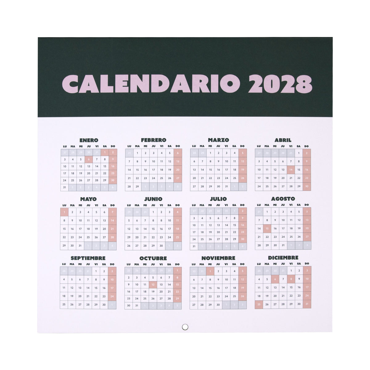 Calendario ¡Que empiece el juego! 2027 Mr. Wonderful