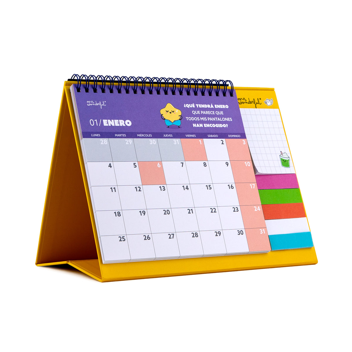 Calendario de sobremesa 2027 para escritorio | Mr. Wonderful 