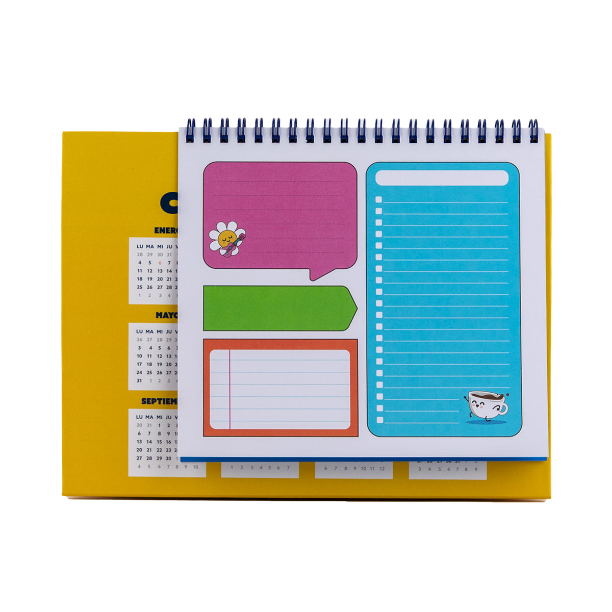 Calendario sobremesa con pegatinas Mr. Wonderful