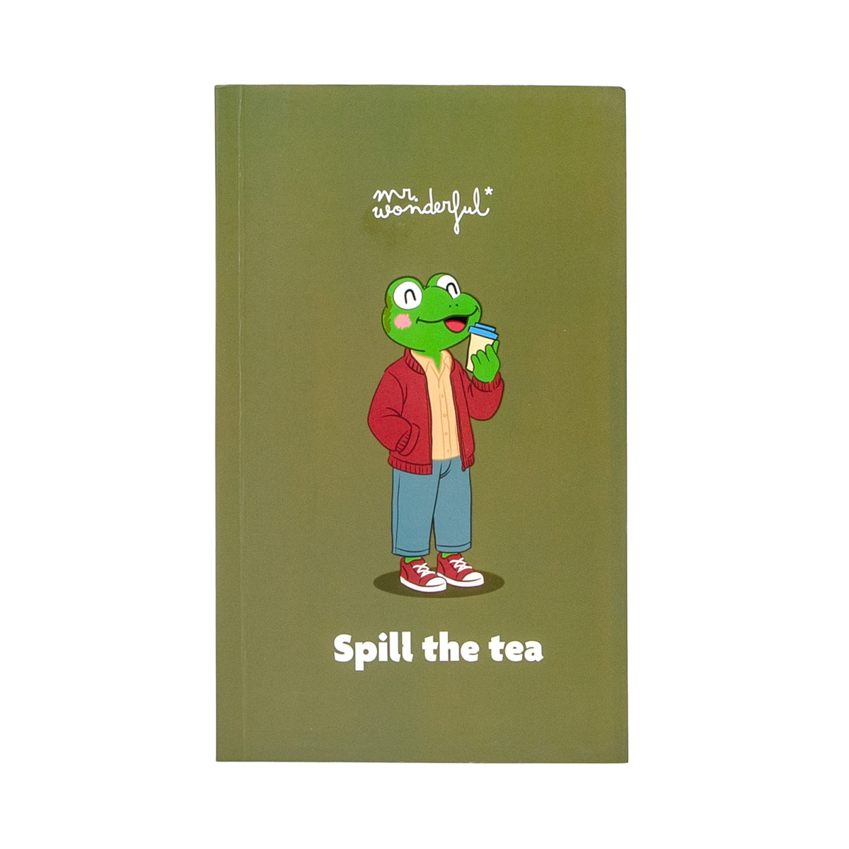Libreta tipo bloc Rana Spill the Tea Mr. Wonderful