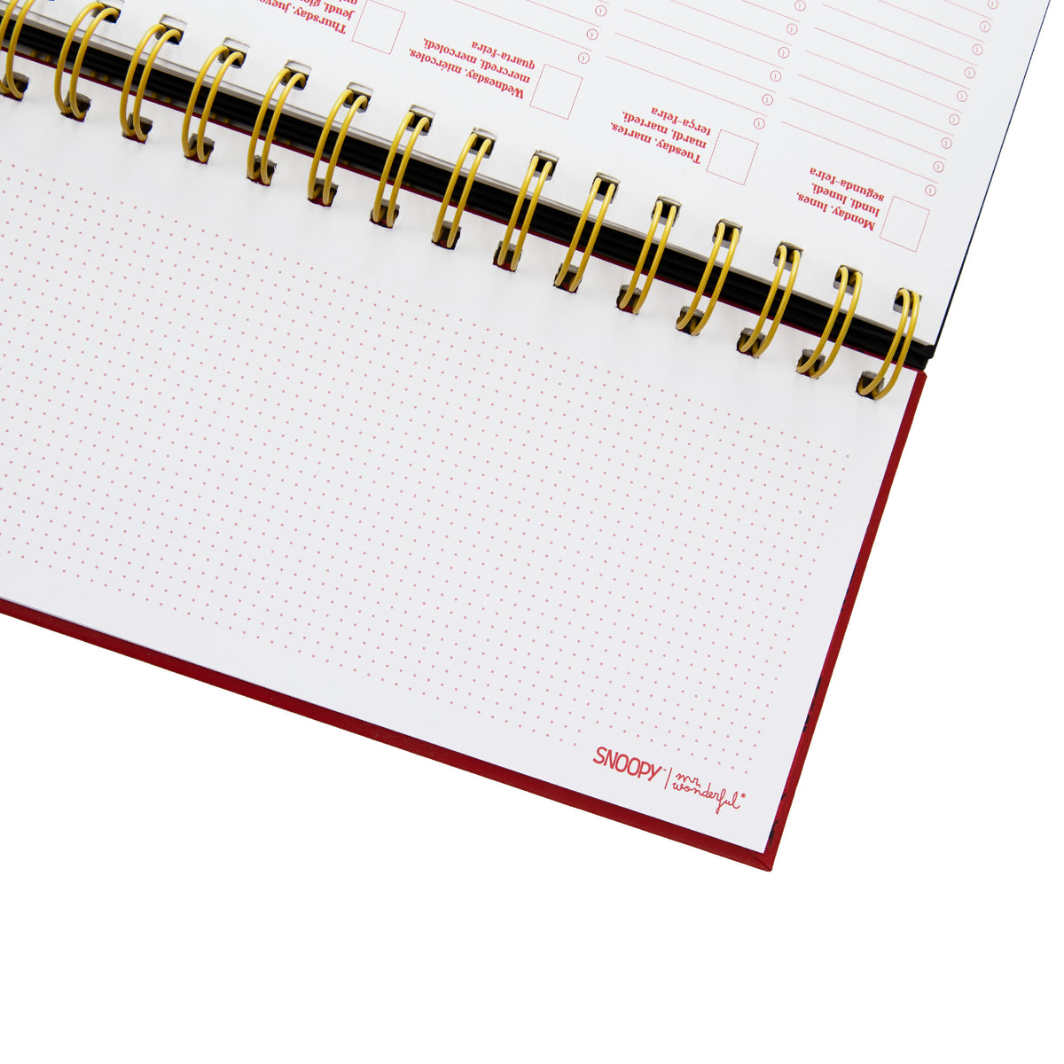 Planficador semanal Snnopy - The world is filled with Mondays