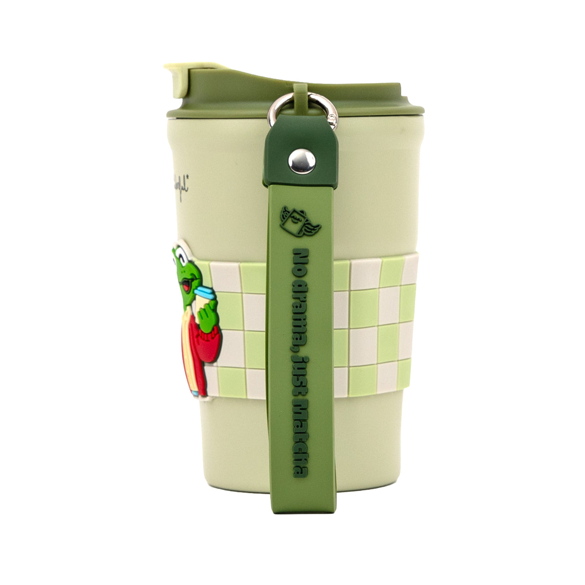 Mug isotherme take away Grenouille - No drama, just Matcha