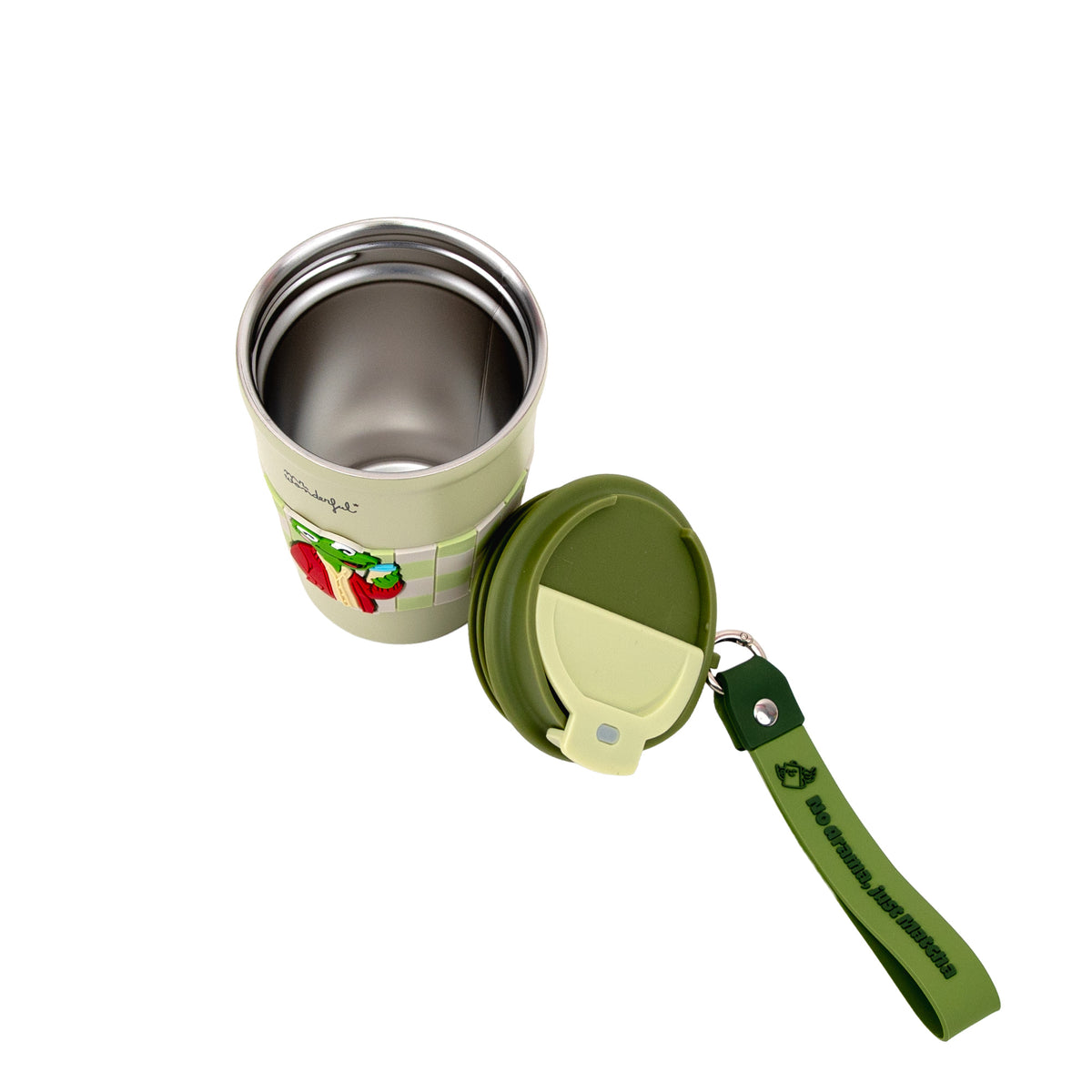 Mug isotherme take away Grenouille - No drama, just Matcha