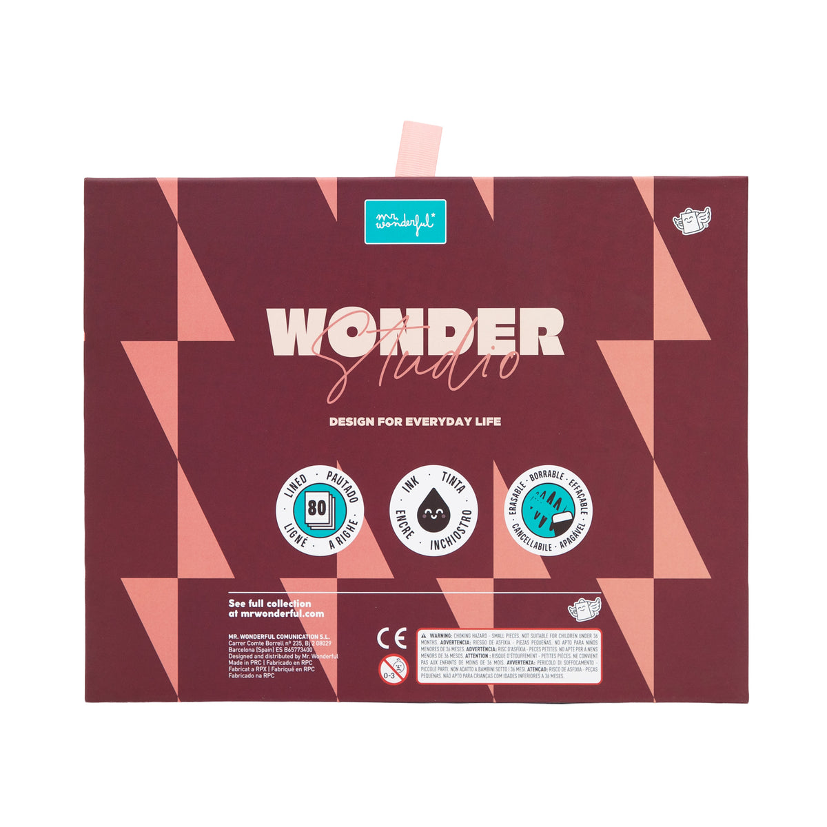 Set Doggy Days con libreta, llavero y bolígrafo borrable Mr. Wonderful
