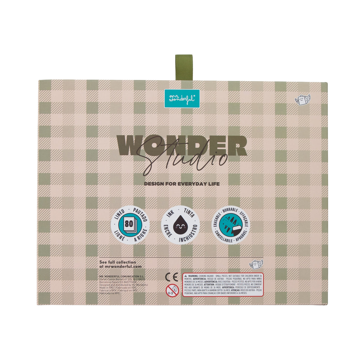 Set Feeling Froggy con libreta, llavero y bolígrafo borrable Mr. Wonderful