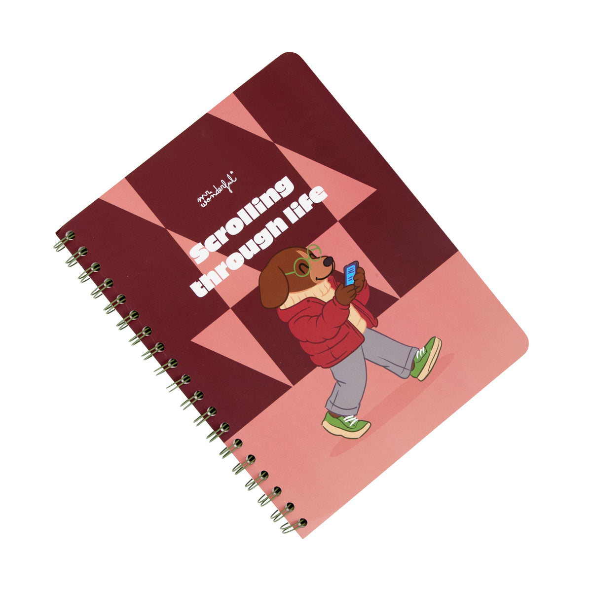 Libreta A5 con diseño de perro y tapa dura Mr. Wonderful