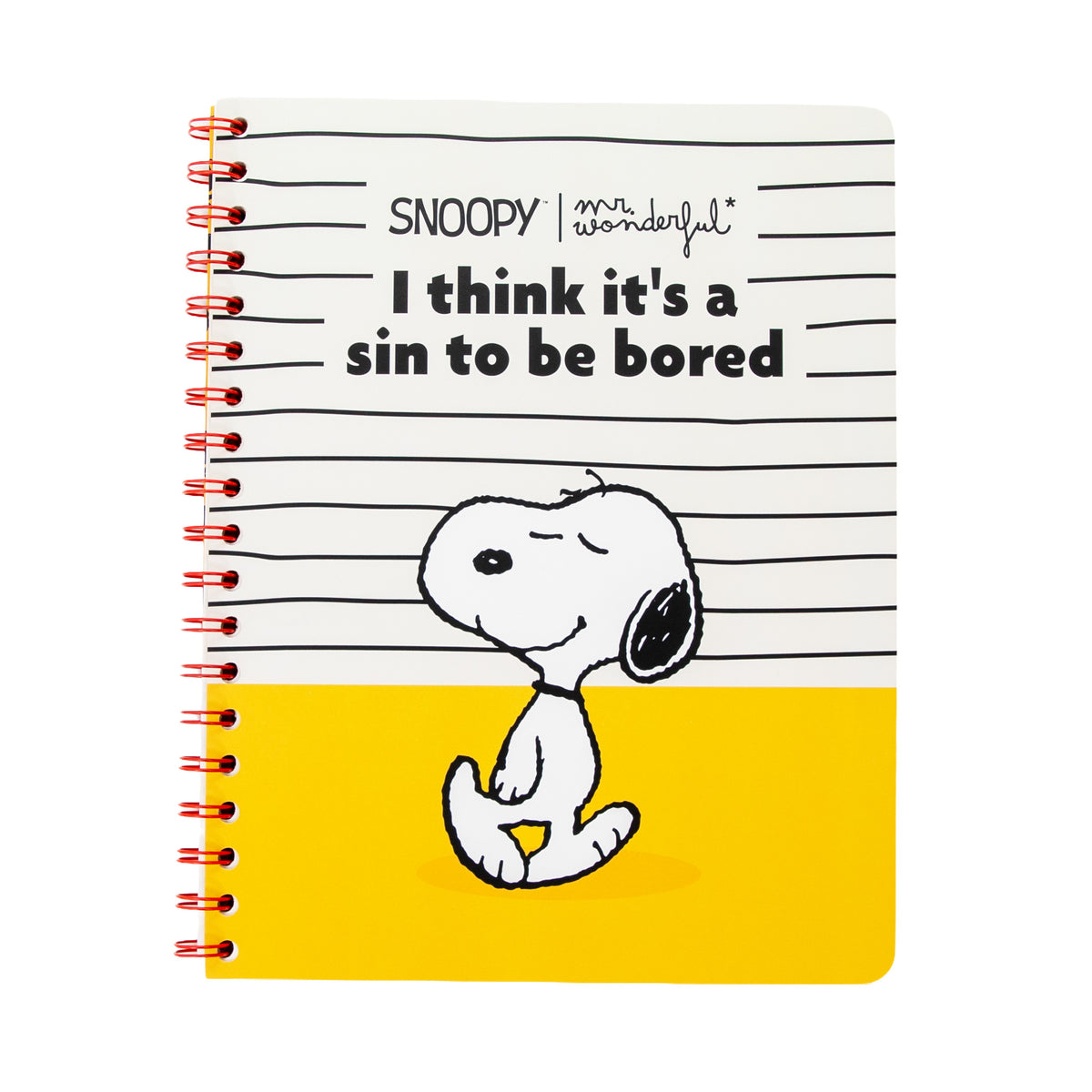 Libreta A5 Snoopy - I think it's a sin to be bored