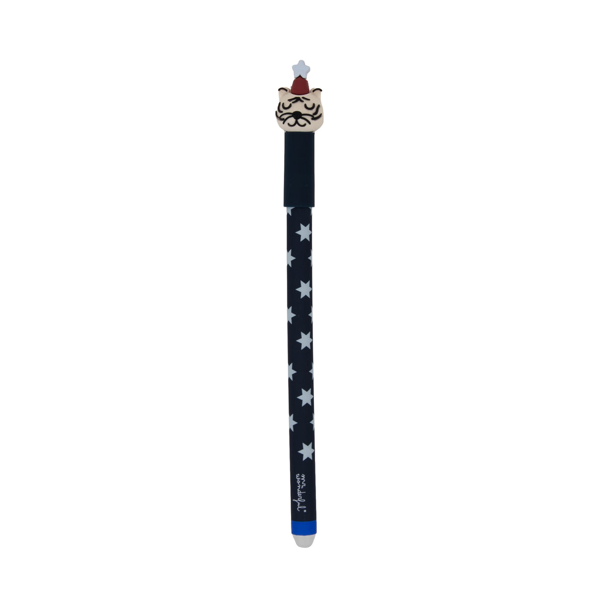 Set 4 Bolis borrables BO-BO tinta azul grosor 0,7mm regalo original de Mr. Wonderful 

