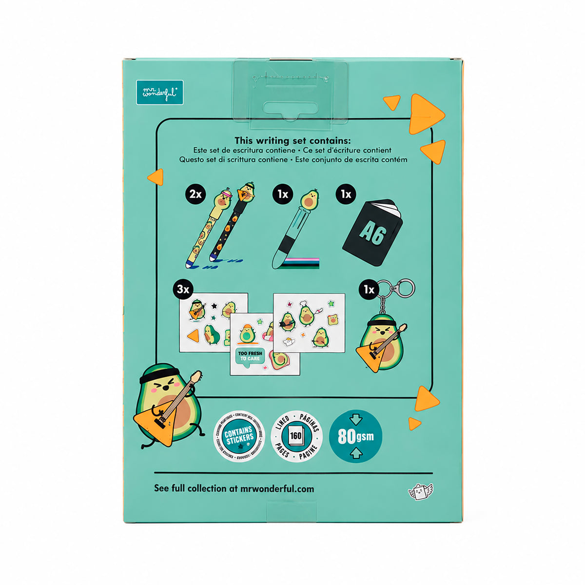 Mini set de escritura con 2 bolis borrables Bo-Bo Mr. Wonderful
