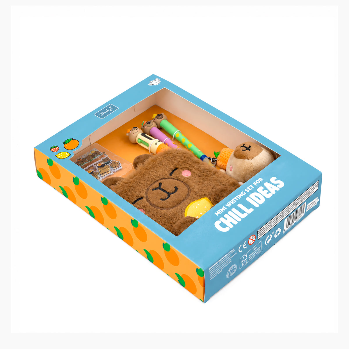 Mini set de escritura divertido de capibara de mr. wonderful 